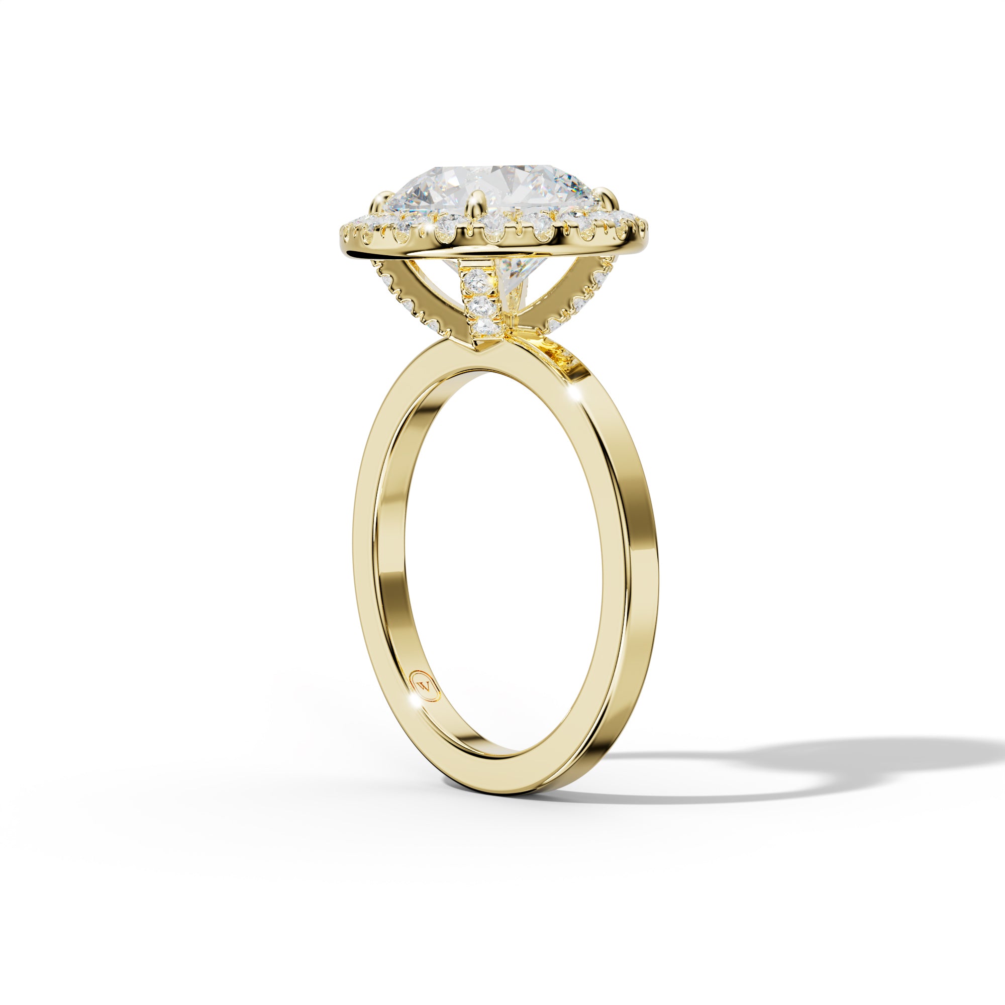 Lila Round Diamond Engagement Ring